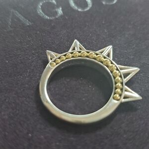 Lagos KSL Statement Ring - 18K yellow gold and sterling silver- size 7